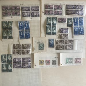 S. Africa / South West Africa 1952 J. van Riebeeck stamps Blocks Singles MH SWA