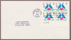 US # 2440 Love Uncacheted P/B FDC - I Combine S/H