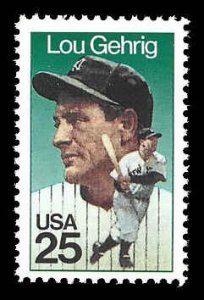 PCBstamps   US #2417 25c Lou Gehrig, MNH, (8)