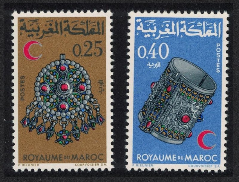 Morocco Red Crescent Moroccan Jewellery 2v 1968 MNH SG#246-247