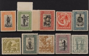 PAPUA 1932 Pictorial ½d to 1/-. MNH **.