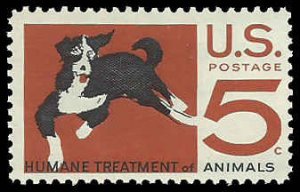 PCBstamps   US #1307 5c Humane Treatment Animals, MNH, (5)