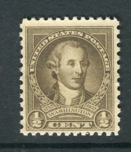 USA; 1932 early Washington Bicentenary Mint hinged 1/2c. value