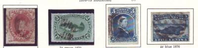 Newfoundland Sc 37-40 rouletted stamps used