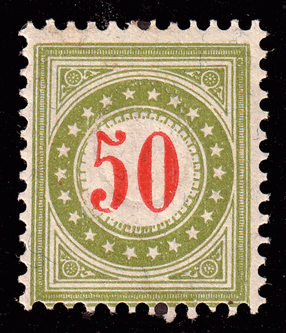 Switzerland 1894 Sc J26 Zu 20E IIn normal frame mxlh
