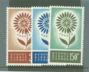 Cyprus #244-246 Unused Single (Complete Set) (Europa)