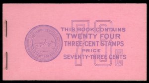 US #807a COMPLETE BOOK, BK103 73c VF mint never hinged,  nice and fresh!