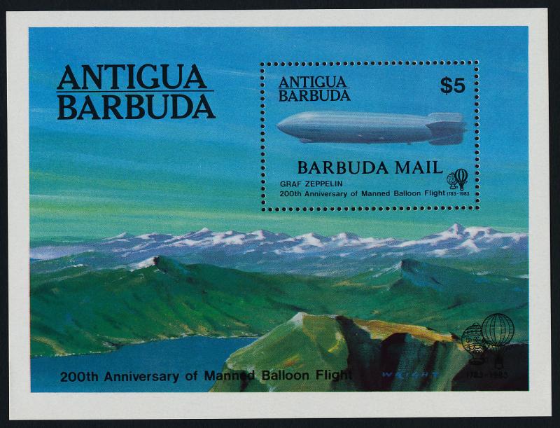 Barbuda 591 MNH Graf Zeppelin, Airship