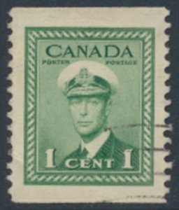 Canada  SC# 249c *  SG 394 Used  coil imperf 12 see details & scans