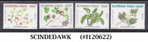 BURKINA FASO - 2012 WILD FRUITS - 4V - MINT NH