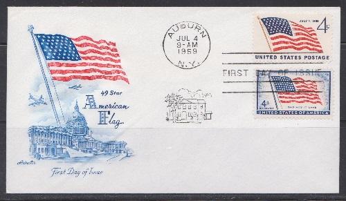 1132 49 Star Flag Unaddressed Artmaster FDC