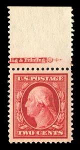 momen: US Stamps #332 Mint OG NH PSE Graded SUP-98J