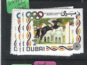 DUBAI    (PP3107B)OLYMPICS    SG 399-404      MNH 