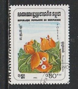 1983 Cambodia - Sc 436 - used VF - 1 single - Flowers