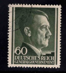 Poland Scott N89 German occupation WW2 Hitler Used stamp