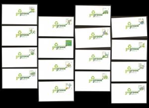 US 4524 Go Green (set of 16) DCP FDC 2011