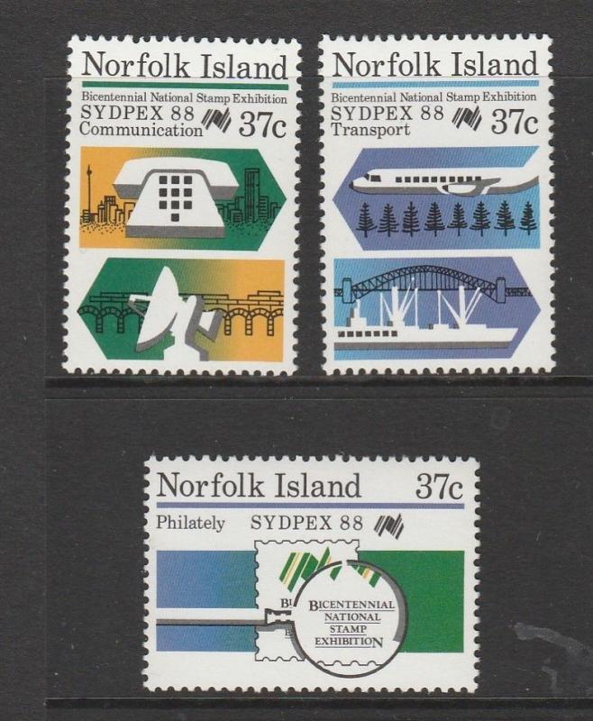 Norfolk islands 1988 sydpex UM SG 444/6