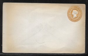 Victoria Postal Stationery Envelope H&G 5 Unused