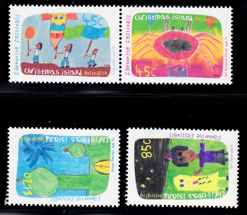 Christmas Islands Scott #419a, 420-421 MNH