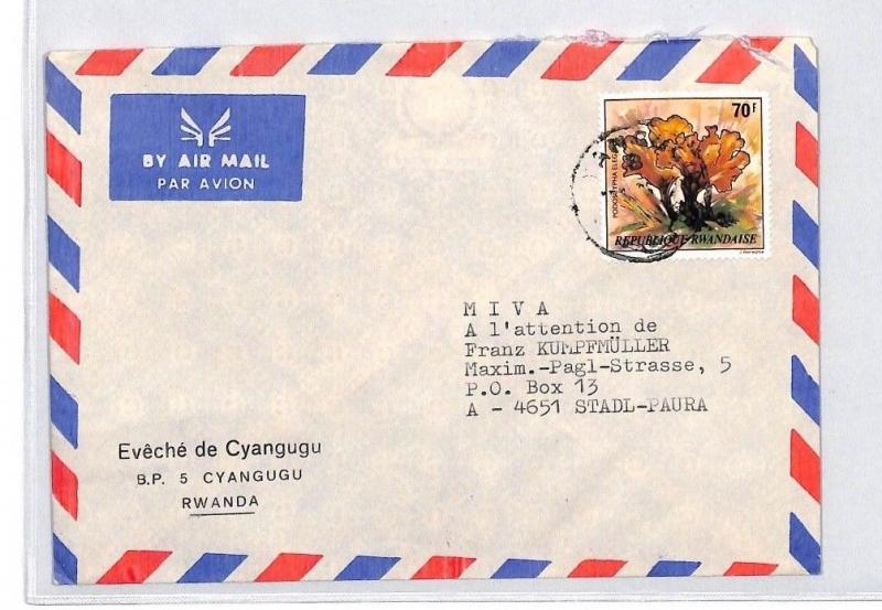 Ca228 1980s Rwanda Eveche Cyangugu Airmail Cover Missionary Vehicles Pts Hipstamp