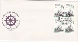 Australian Antarctic Terr.# L38, Ships of the Antarctic, First Day Cover