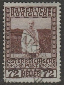 Austria 123, DEFINITIVE SET. USED. F-VF. (995)
