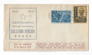 Cuba 1941  Moncada set of 2 FDC with better cachet