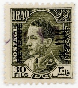 (I.B) Iraq Revenue : Duty Stamp 30f (King Ghazi)
