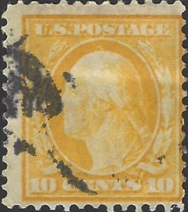 US Scott# 381 - 1911 10c Washington - F/VF - Used - Nice Stamp!!