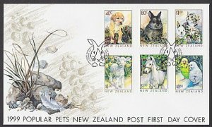 NEW ZEALAND 1999 Polular Pets commem FDC....................................R121
