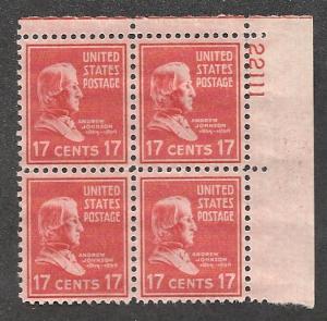 #822  17c Andrew Jackson