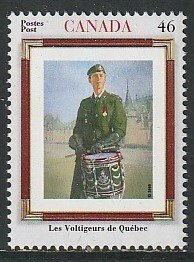 2000 Canada - Sc 1877 - MNH VF - 1 single - Regiments - Les Voltigeurs de Quebec