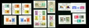 Afghanistan #476-77/#560-64 1960-1961 Souvenir Sheets Perf & Imperf MNH 14 Items