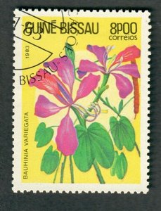 Guinea Bissau 521 Flowers used  single