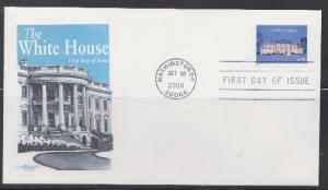 3445 White House Unaddressed Artmaster FDC