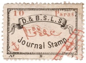 (I.B) Turkey Local Post : TB Morton & Co Journal Stamp 10pa