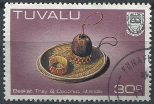 Tuvalu Sc#188A Used, 30c multi, Handicrafts (1983)