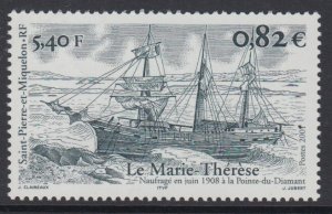 ST. PIERRE & MIQUELON, Scott 713, MNH