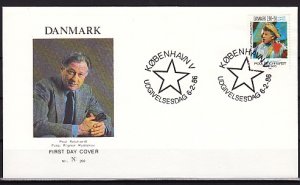 Denmark, Scott cat. B69. Singer, Magic Flute issue. First day cover. ^