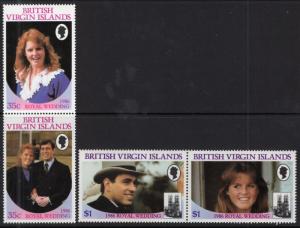 British Virgin Islands 537-540 Royal Wedding MNH VF