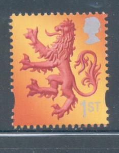Great Britain Scotland Sc 15 1999 1st Lion stamp mint NH