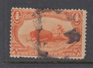 US #287 4c Bison and Indian (USED - has some small faults) cv$25.00