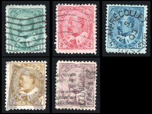 Canada Scott 89 -93 Used 1903-1908 King Edward VII 1c-- 10c Lot M105 bhmstamps