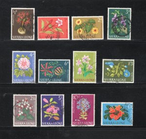 Sierra Leone, Scott #227-8, 230-9   VF, Used, Plants, CV $10.15 ..... 5690132