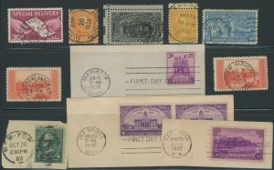 USA Large Lot - Interesting Cancels Collection - Please see all scans