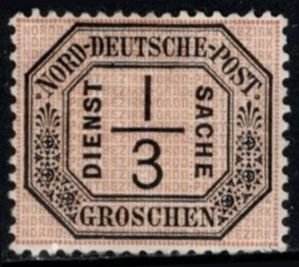 1870 North German Confederation Scott #-O2 1/3 Groschen Official Stamp Unused