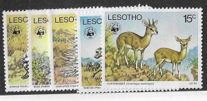 Lesoth Sc 228-232  set of 5 OG VF