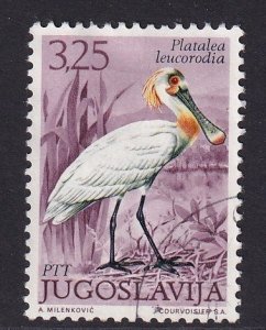 Yugoslavia   #1105  used 1972  birds 3.25d  spoonbill