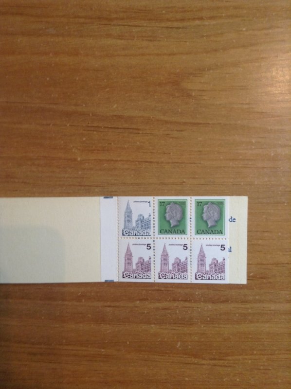 Canada BK80a 70mm tab complete booklet