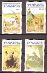 Tanzania - 1986 - Wild Animals - Complete set - MNH